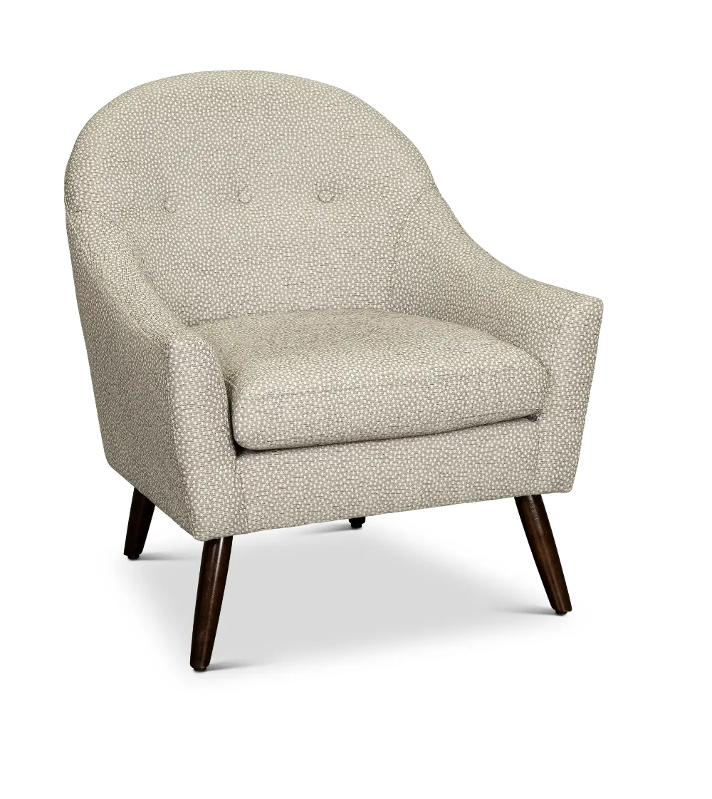 Modern Light Gray Upholstered Accent Chair - Carly-1