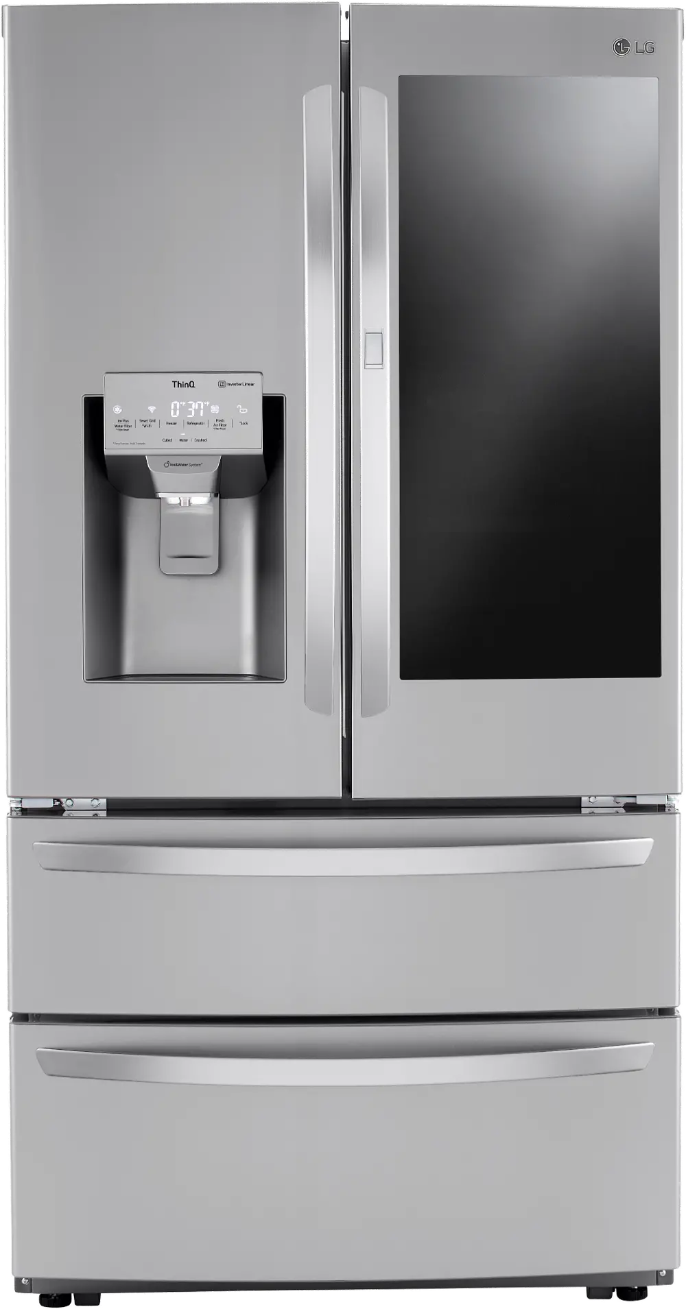 LRMVS2806S LG 28 cu ft 4 Door Refrigerator - Stainless Steel-1