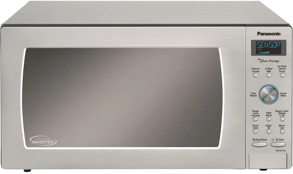 NN-SD775S Panasonic Countertop Microwave Oven with Inverter Technology - 1.6 cu. ft. Stainless Steel-1