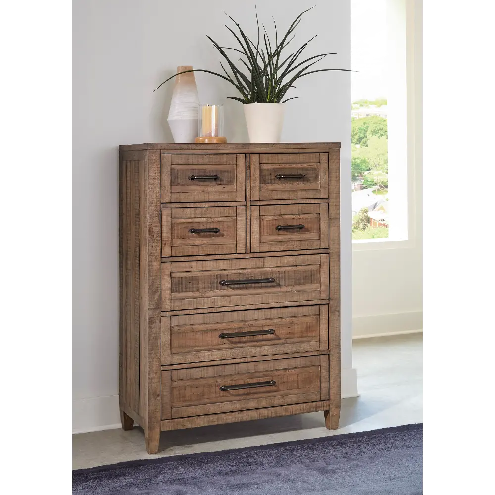 Hollow Hills Farmhouse Reclaimed Pine Chest of Drawers-1