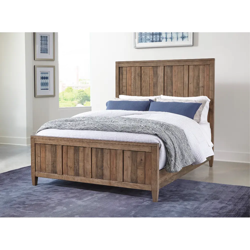 Hollow Hills Farmhouse Reclaimed Pine Queen Bed-1