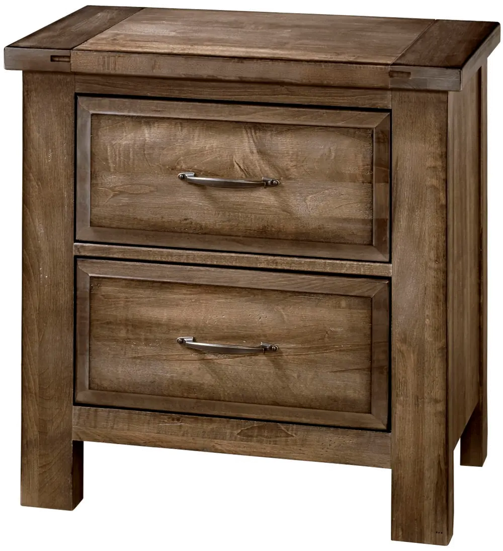 Maple Road Classic Maple Brown Nightstand-1
