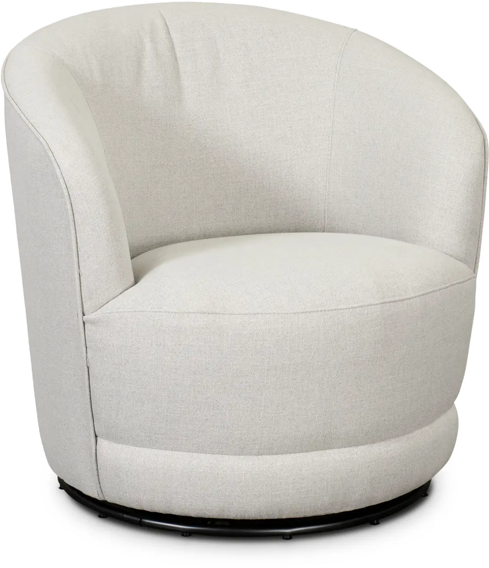 Broderick Gray Swivel Chair with LiveSmart Fabric-1