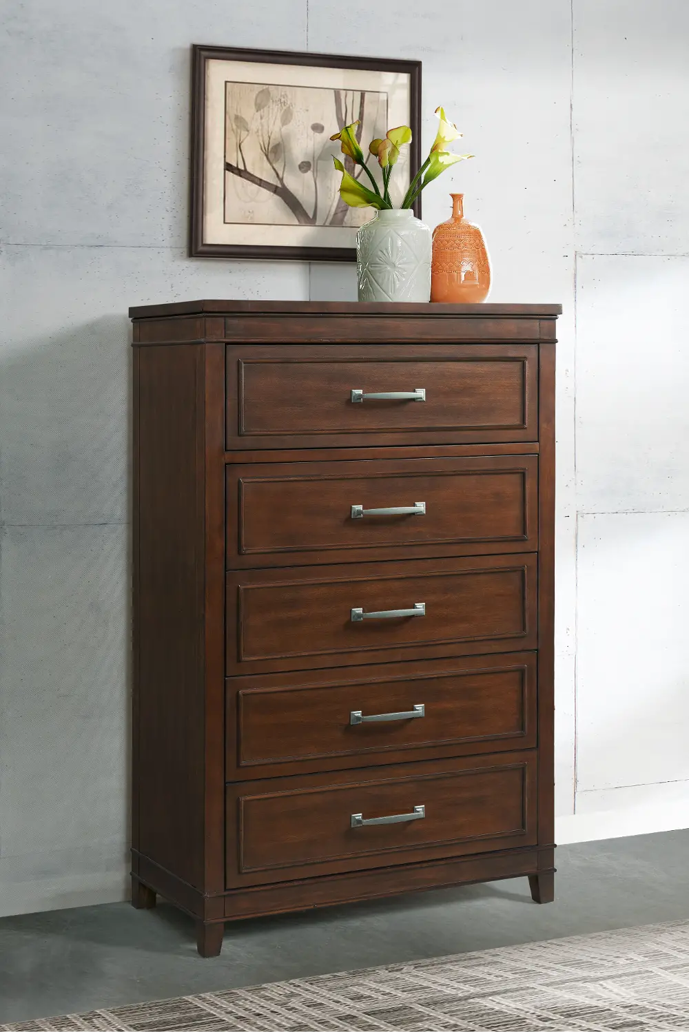 La Jolla Contemporary Brown Chest of Drawers-1