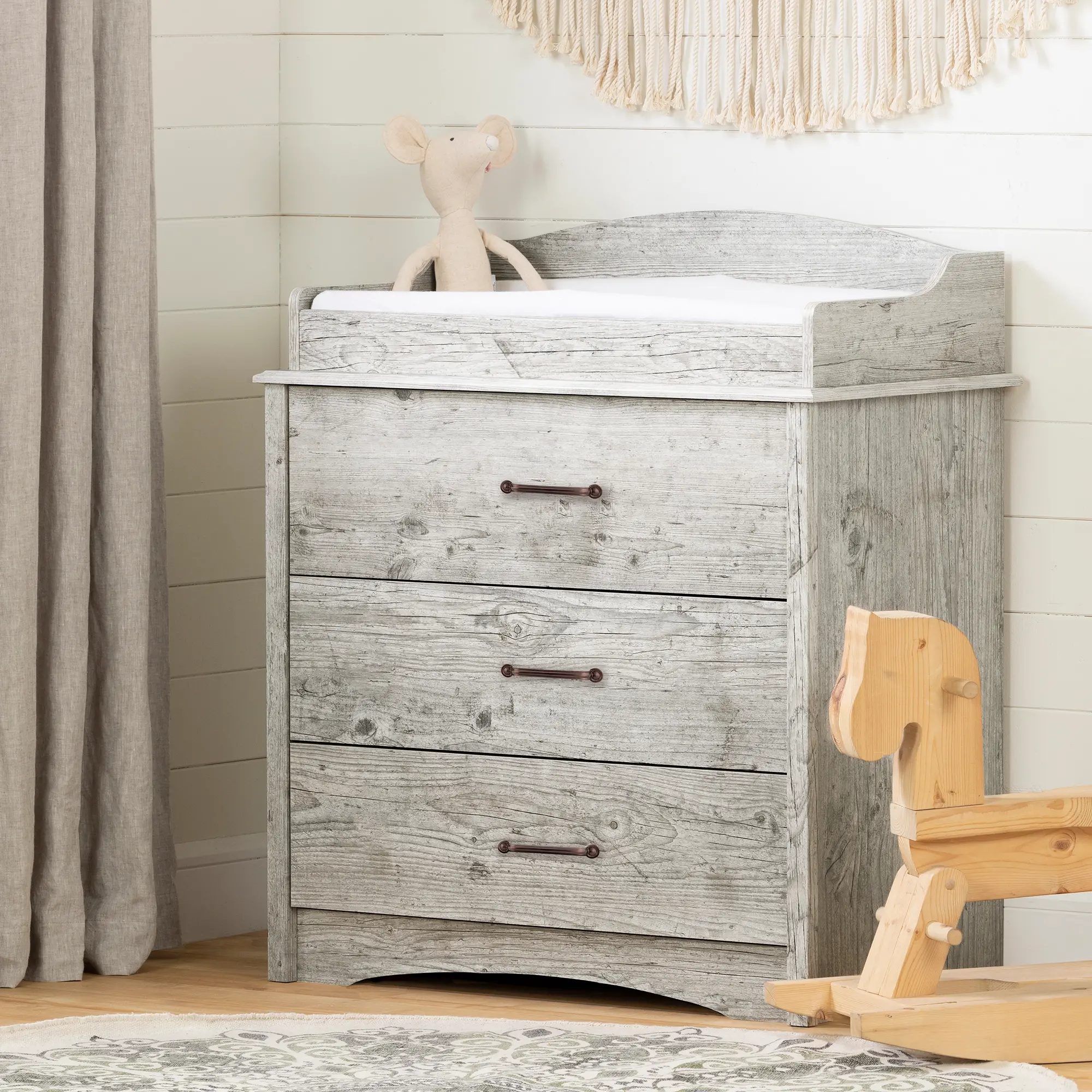 12996 Helson Seaside Pine Changing Table - South Shore sku 12996