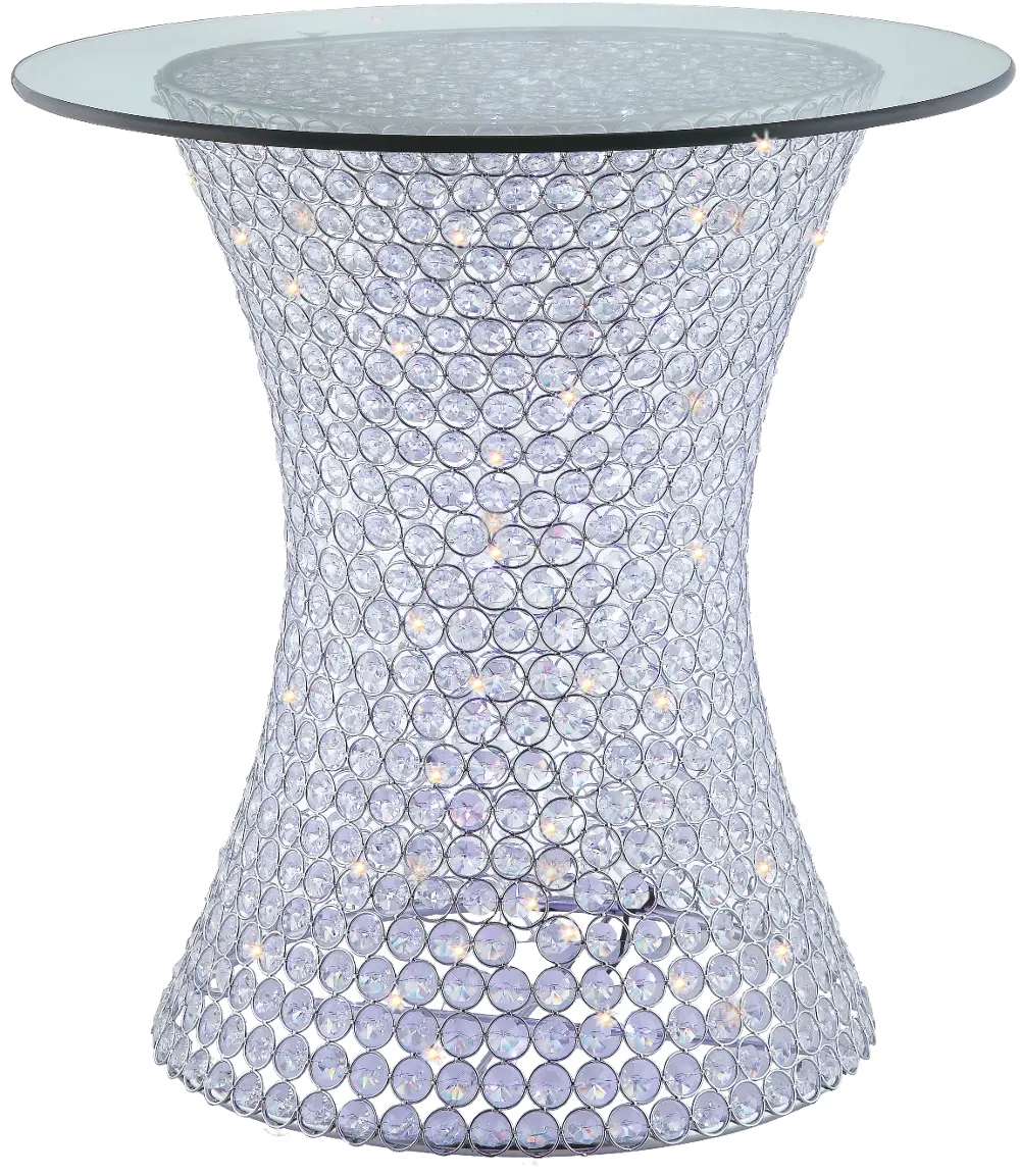 KIT/4200CE/CRST-END Crystal Round End Table-1