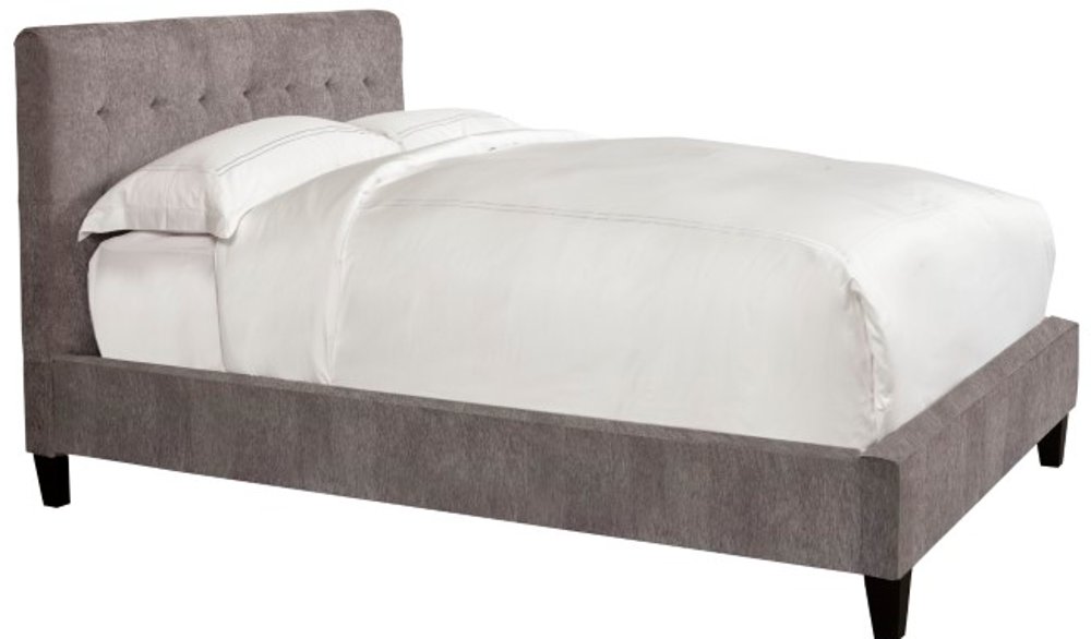 Iris Gray King Upholstered Bed