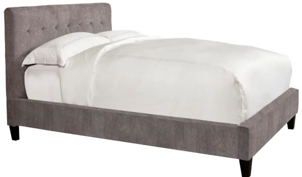 Iris Gray King Upholstered Bed-1