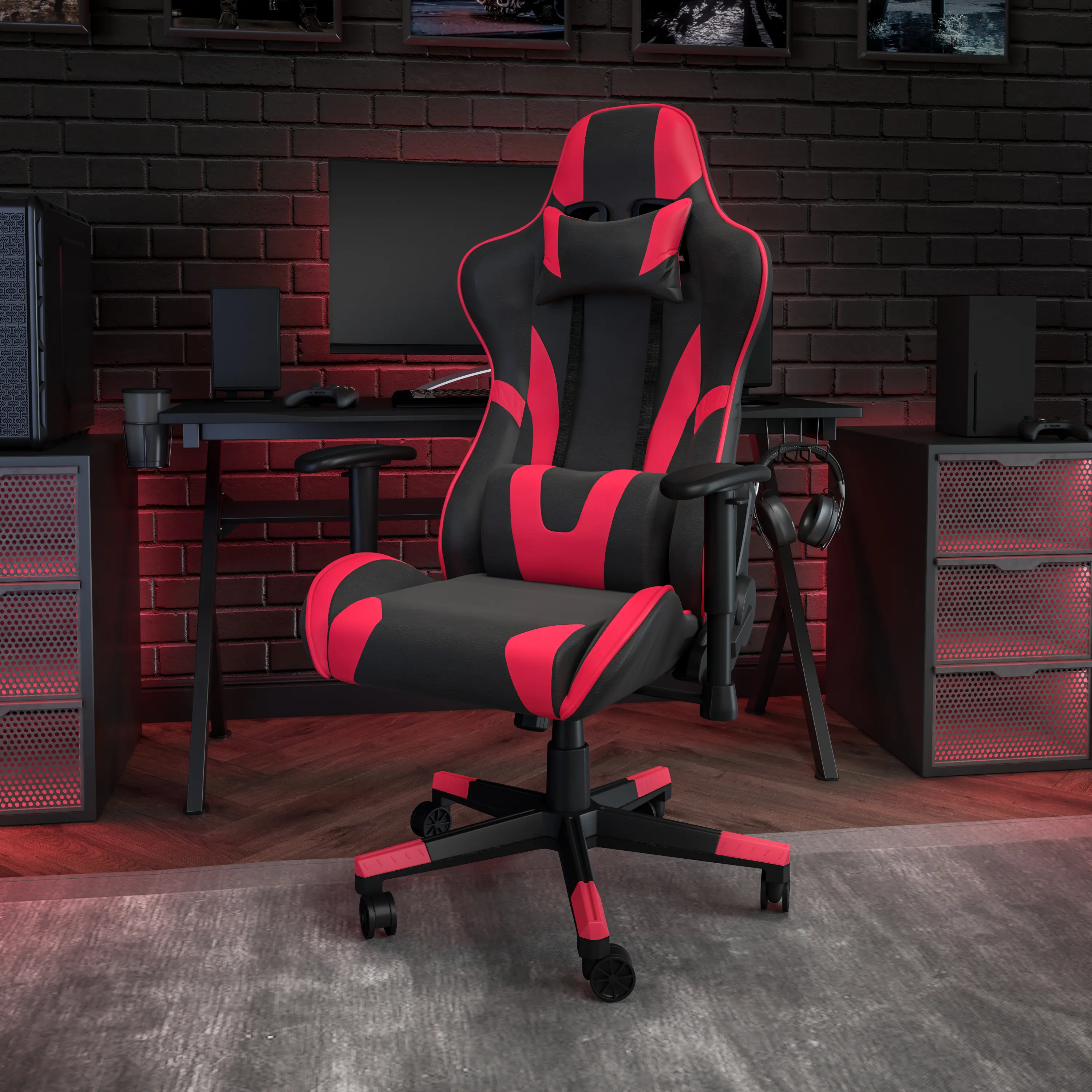 CH-187230-1-RED-GG X20 Red and Black Gaming Swivel Chair sku CH-187230-1-RED-GG