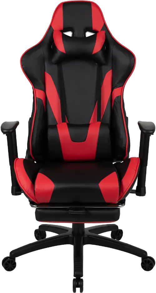 Playstation Gaming Chair With Foot Rest (Red)