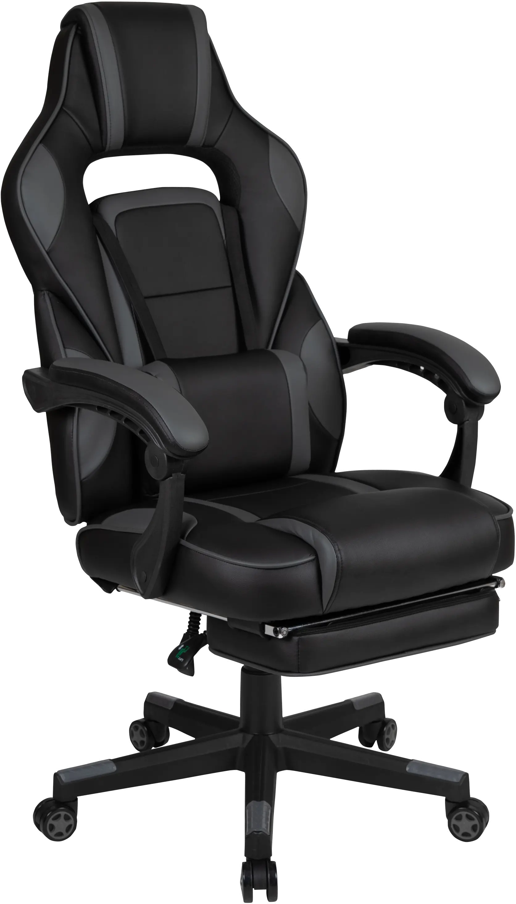 Photos - Computer Chair Flash Furniture Gray and Black Gaming Swivel Chair - X40 CH-00288-BK-GG 