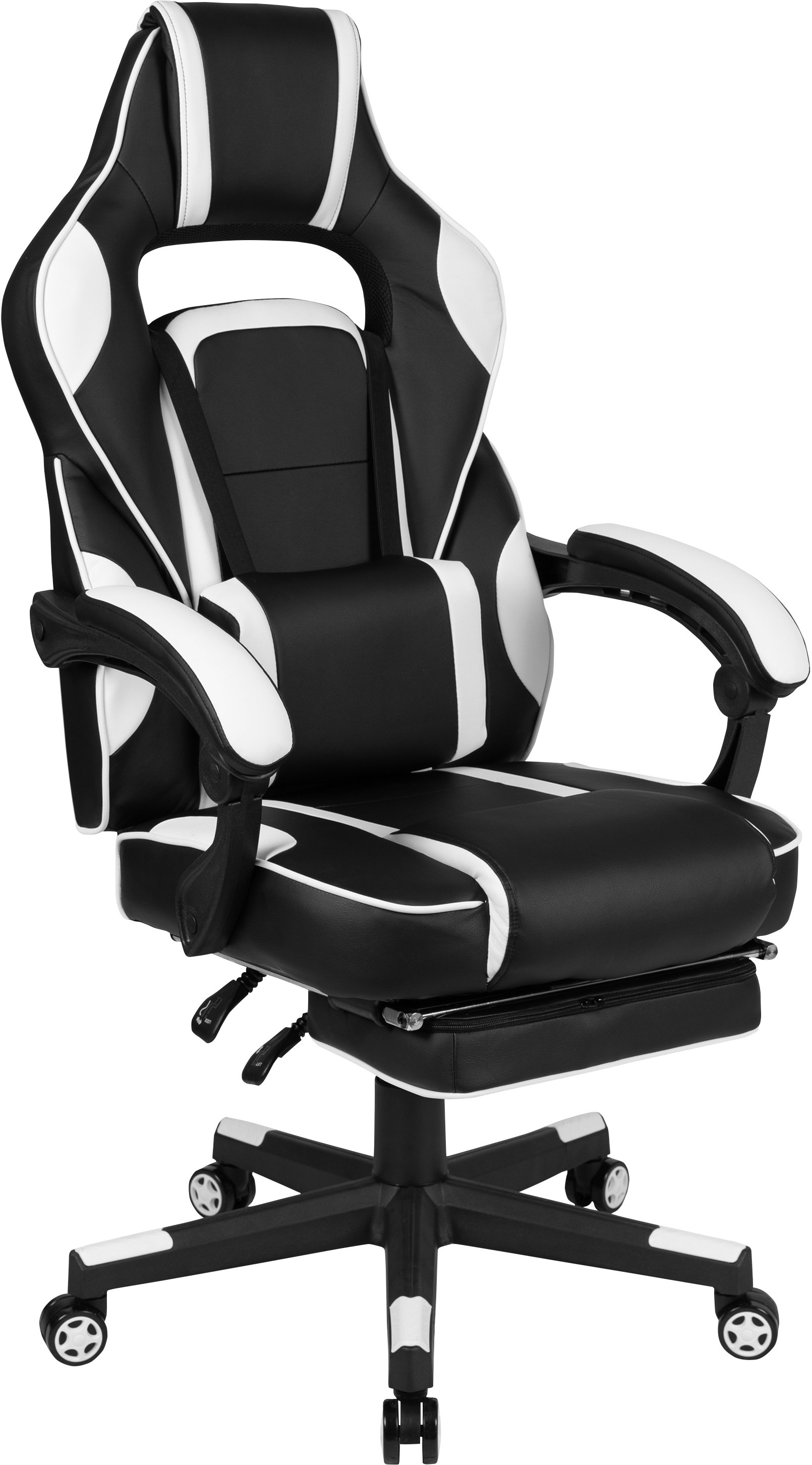 White and Black Gaming Swivel Chair - X40 | RC Willey