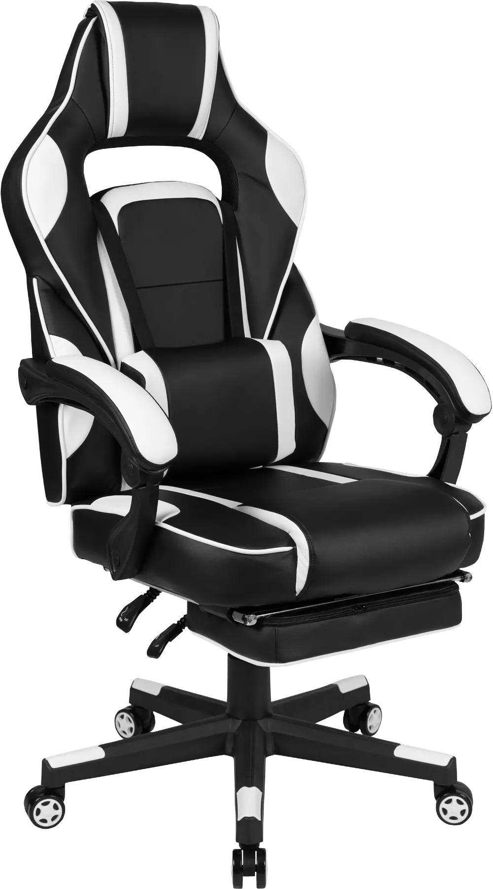 White and Black Gaming Swivel Chair - X40-1