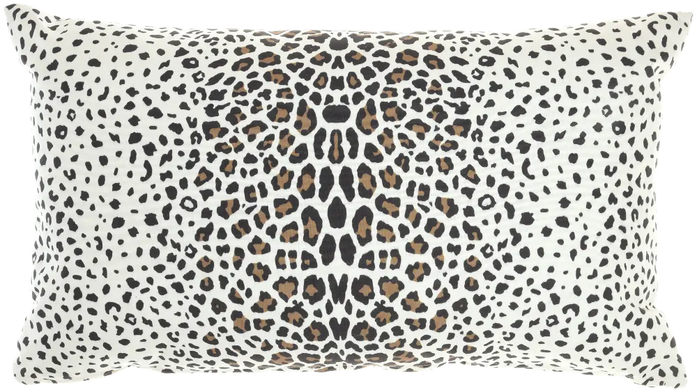 Leopard Polyester Outdoor Throw Pillow-1