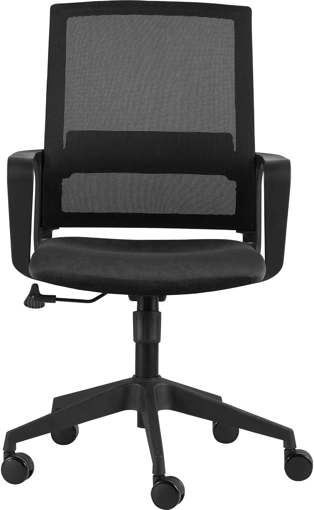 Black Office Chair with Black Base - Livia-1