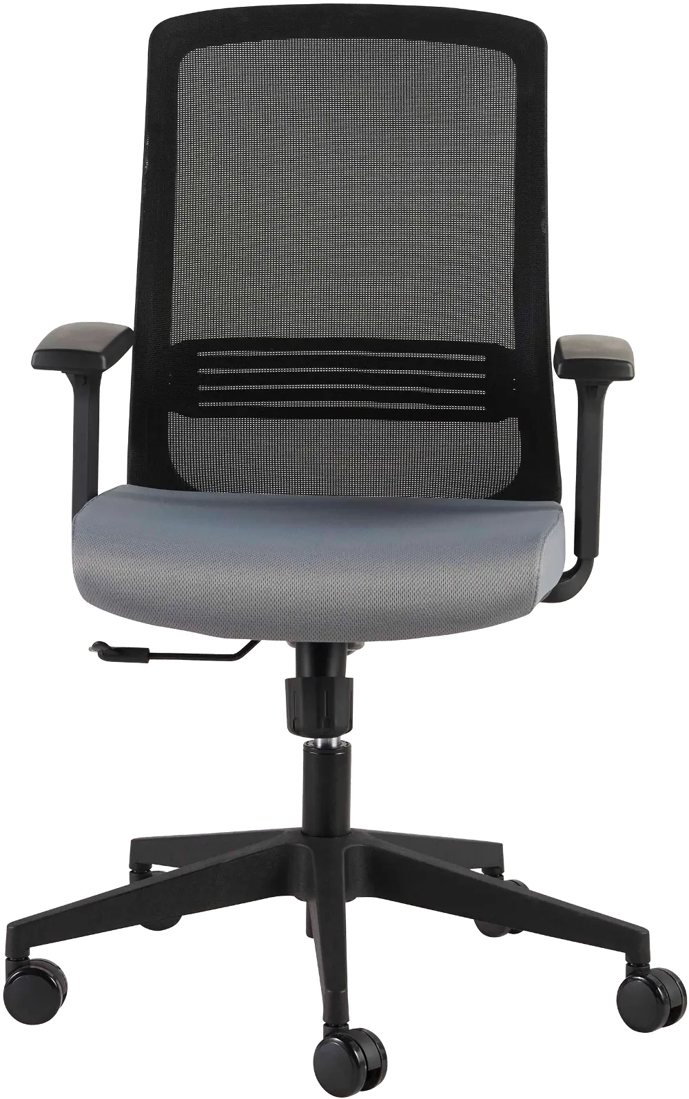 Black Adjustable Arm Office Chair - Spiro-1