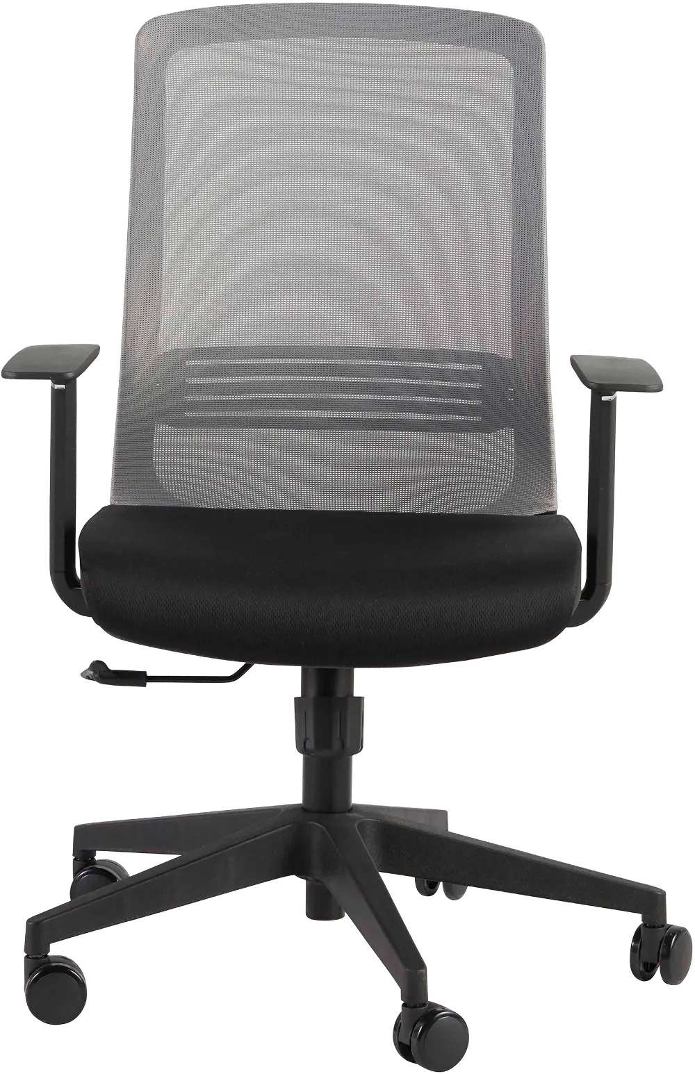 Gray Adjustable Arm Office Chair - Spiro-1