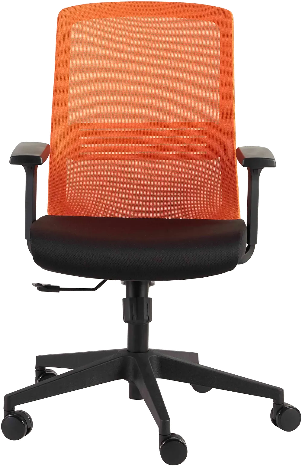 Orange Adjustable Arm Office Chair - Spiro-1