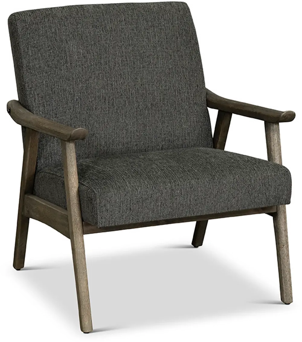 Oscar Mid Century Modern Charcoal Gray Accent Chair-1