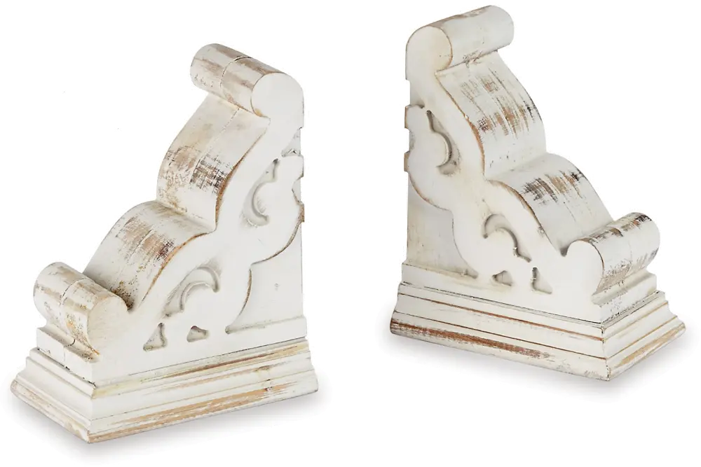 White Washed Corbel Bookend-1