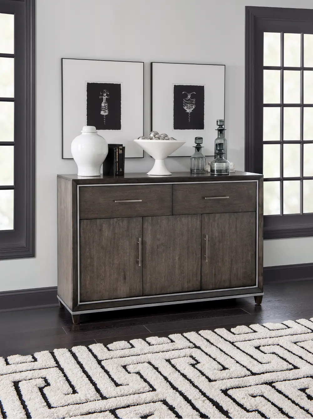Counter Point Gray Dining Credenza-1