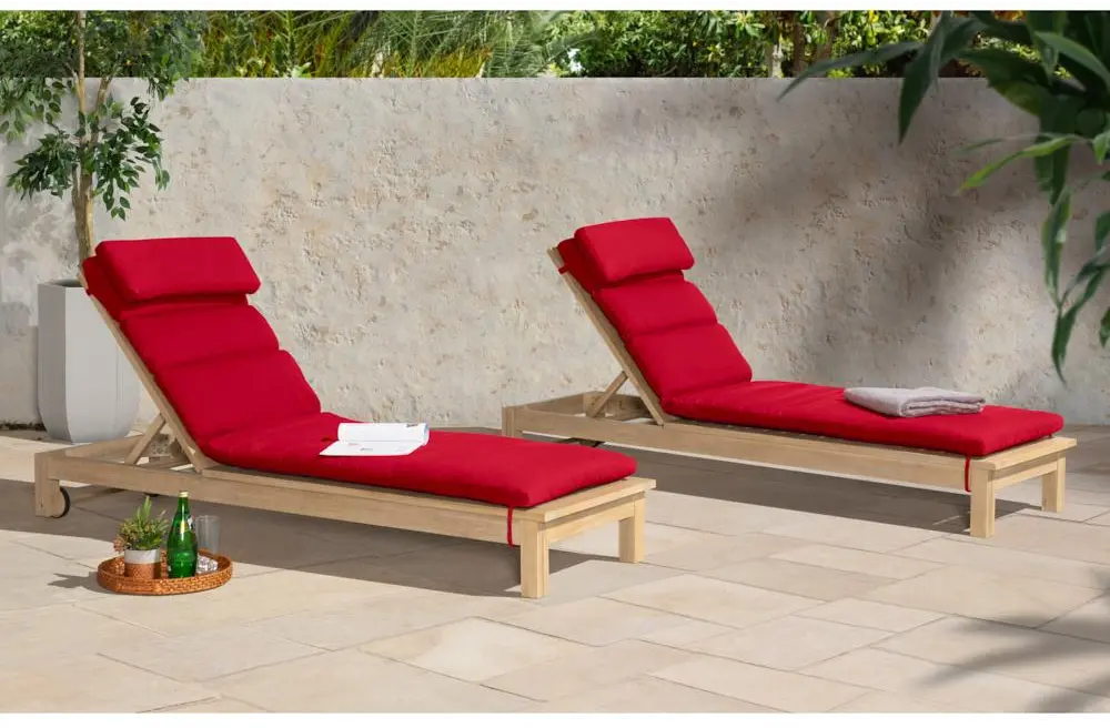Sunset Red Patio Chaise Lounge - Kooper-1
