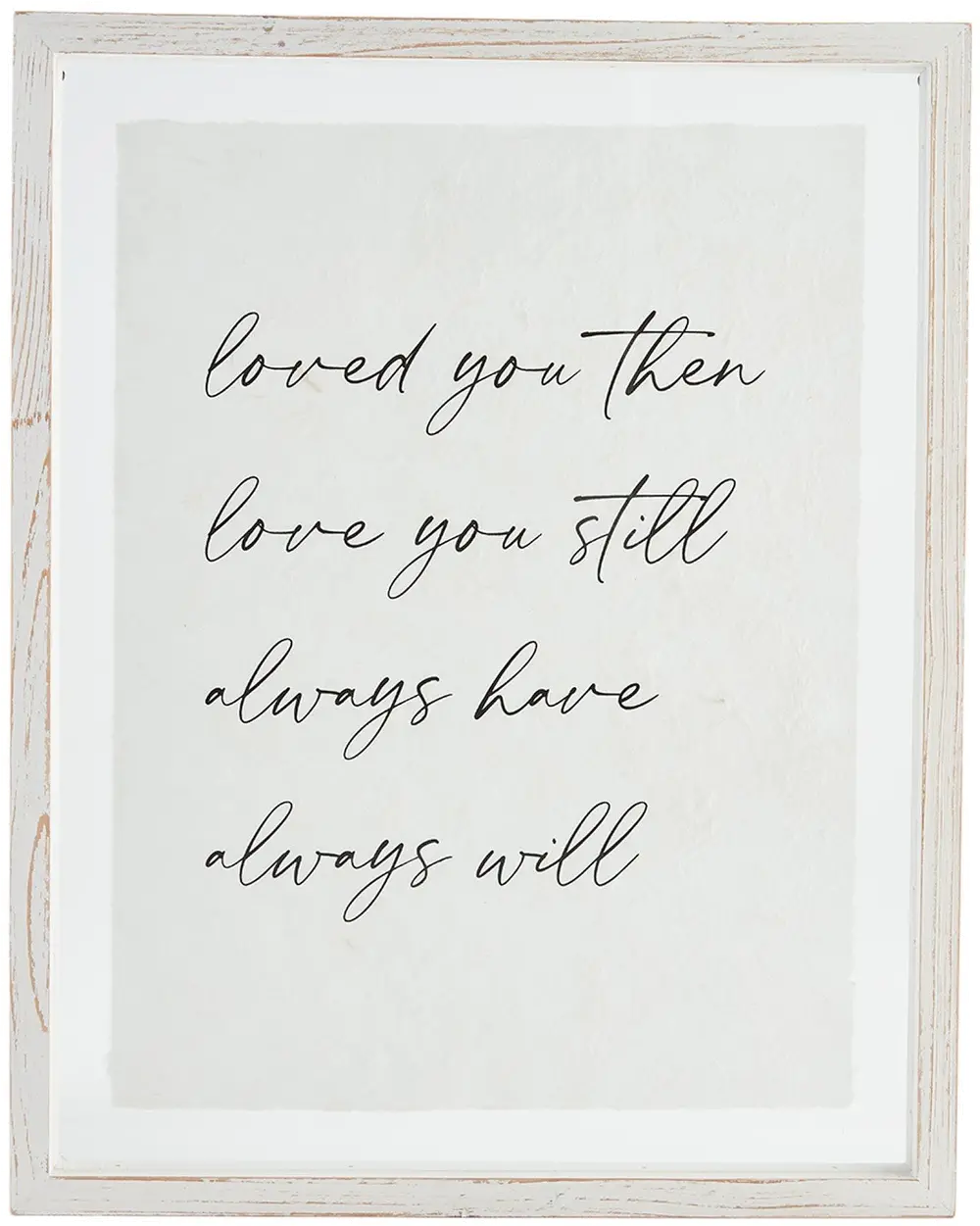 Love You Still Glass and White Wood Wall Plaque-1