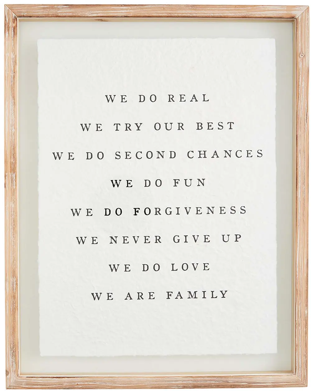We Are Family Glass and Wood Wall Plaque-1