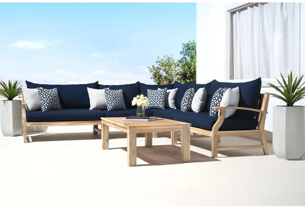 6 Piece Patio Sectional Set with Coffee Table - Kooper-1