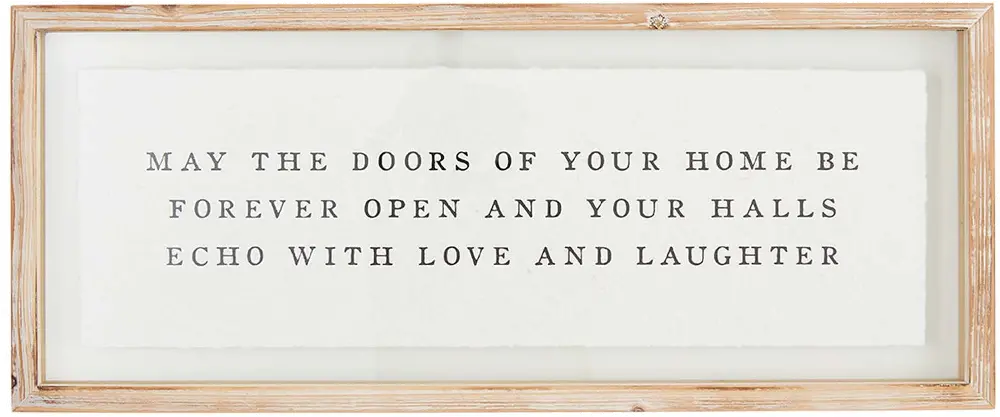 May The Doors Of Your Home Be Open Wall Plaque-1