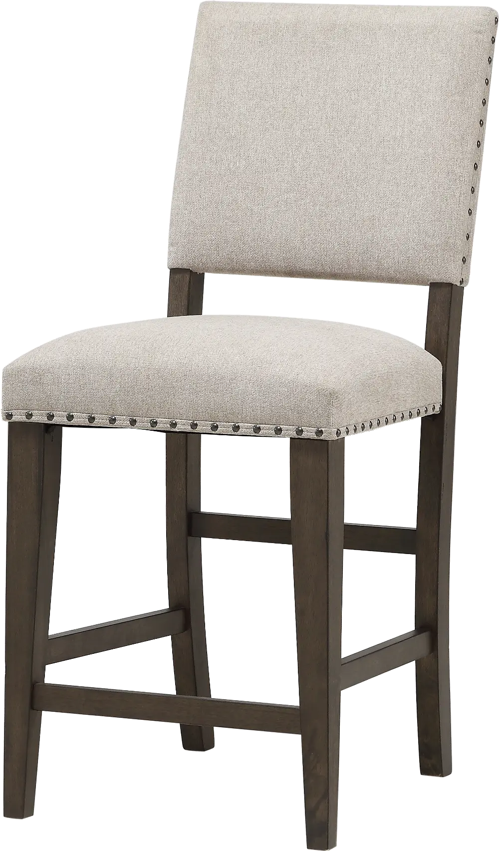 Revolution Gray and Brown Counter Height Stool-1