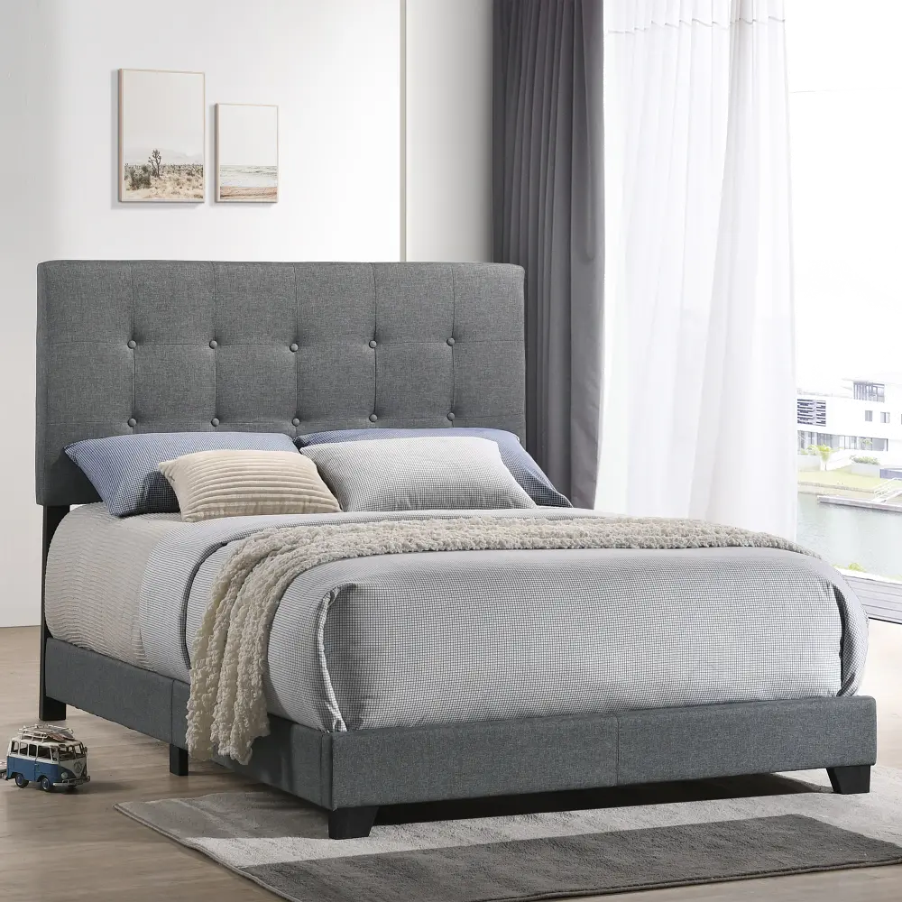 Addyson Gray Full Upholstered Bed-1