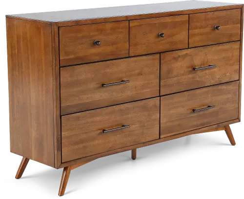 Robin Mid-Century Modern Brown Dresser