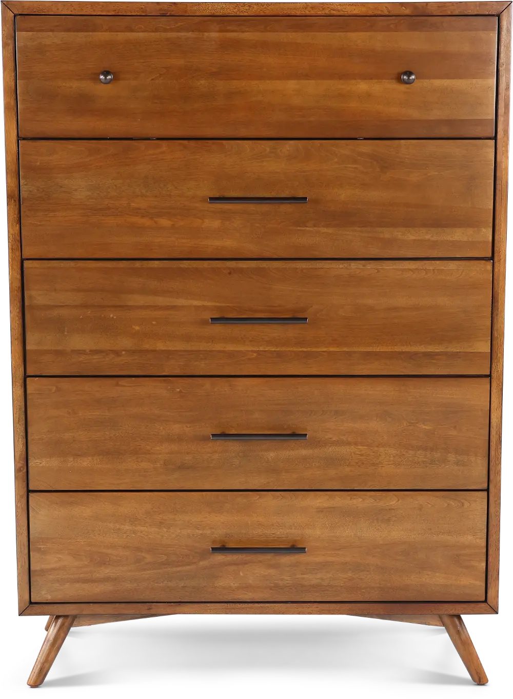 Robin Mid-Century Modern Brown Chest of Drawers-1