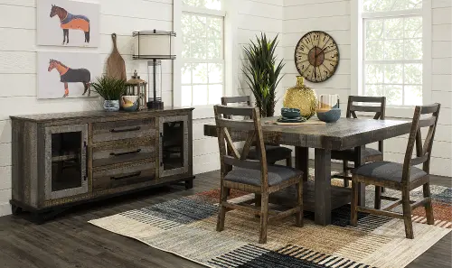 Rustic pine dining table and chairs hot sale