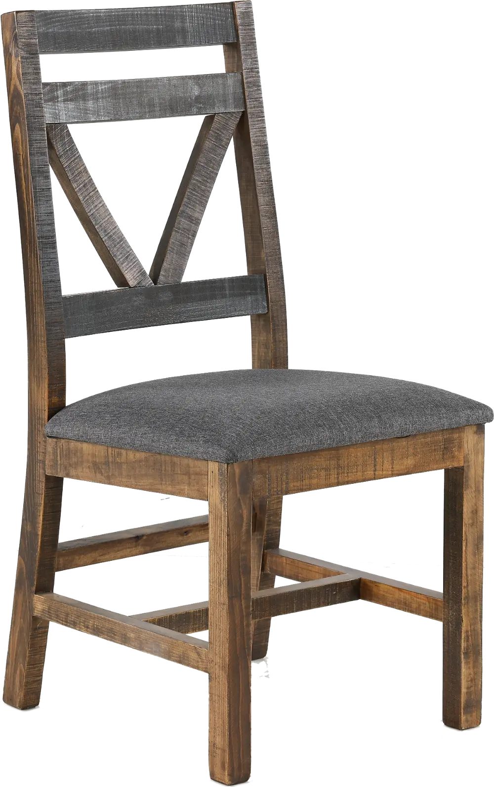 Loft Rustic Pine Dining Chair-1