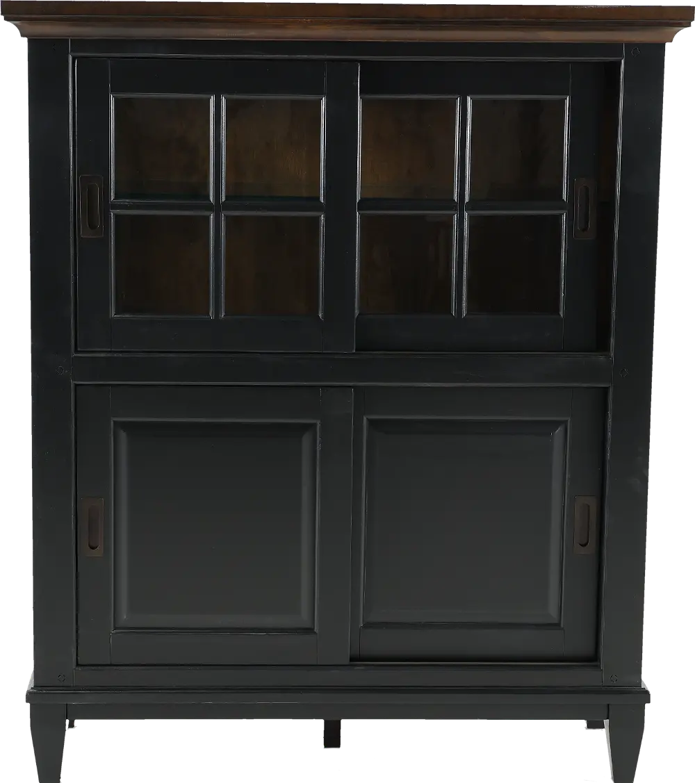 Lakeside Black Curio Cabinet-1