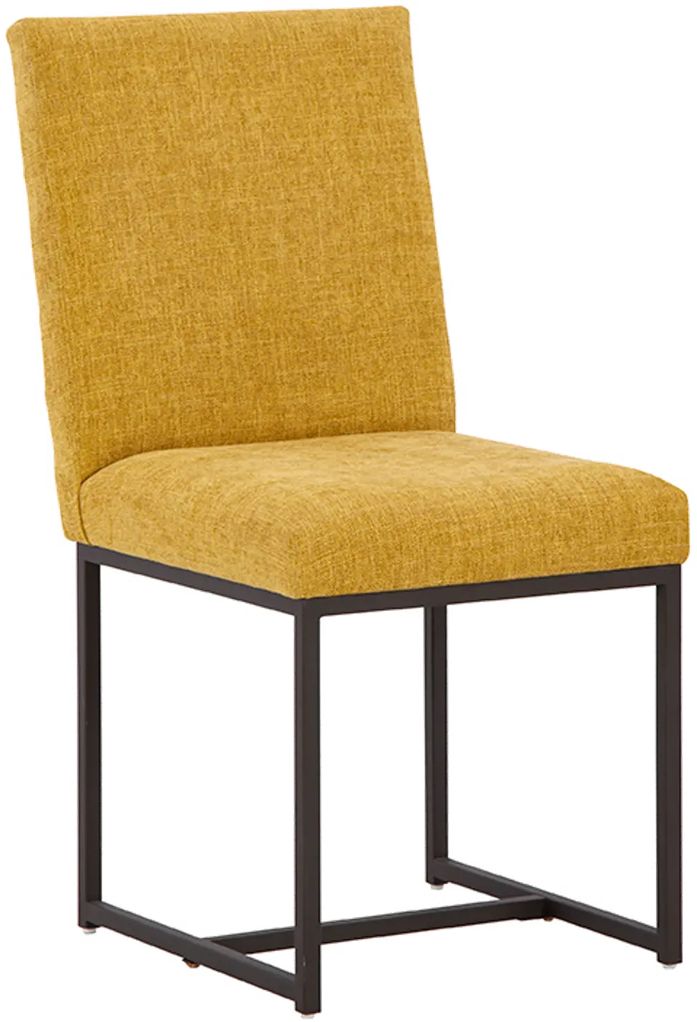 Carson Yellow Upholstered Dining Chair-1