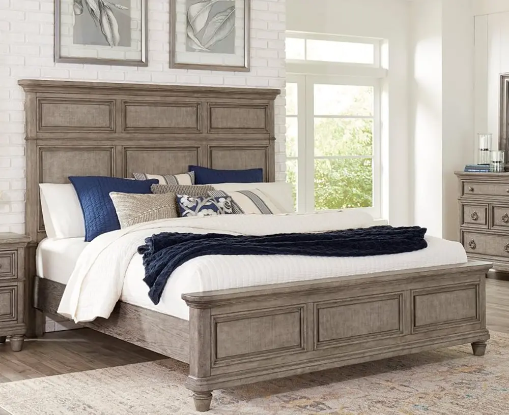 Blakeley Weathered Gray King Bed-1