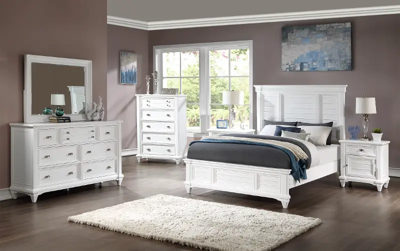 Harbor Hut White 4 Piece King Bedroom Set | RC Willey