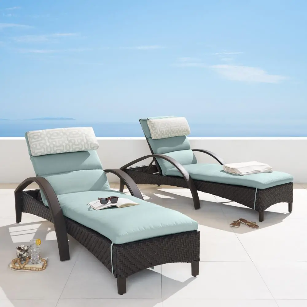 Barcelo Spa Blue Patio Chaise Loungers-1