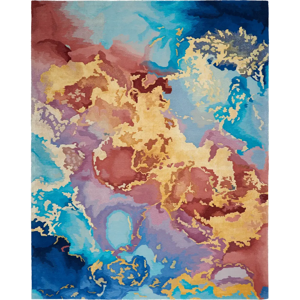 Prismatic 5 x 8 Abstract Multicolor Area Rug-1