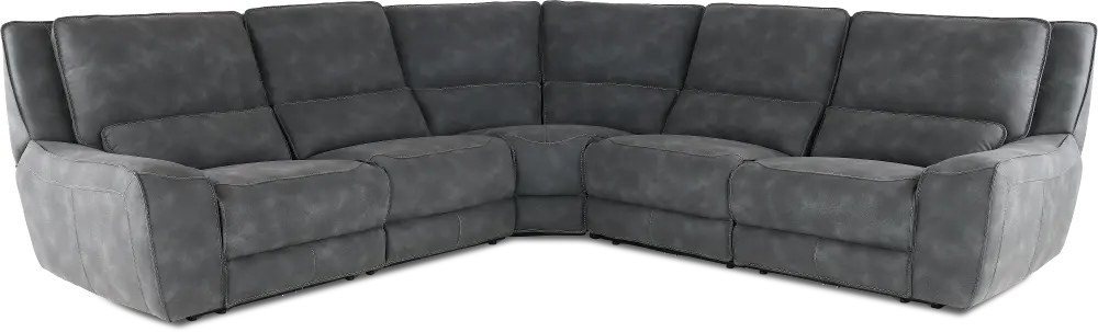 Sauvage 5-Piece Curved Power Reclining Sectional-1