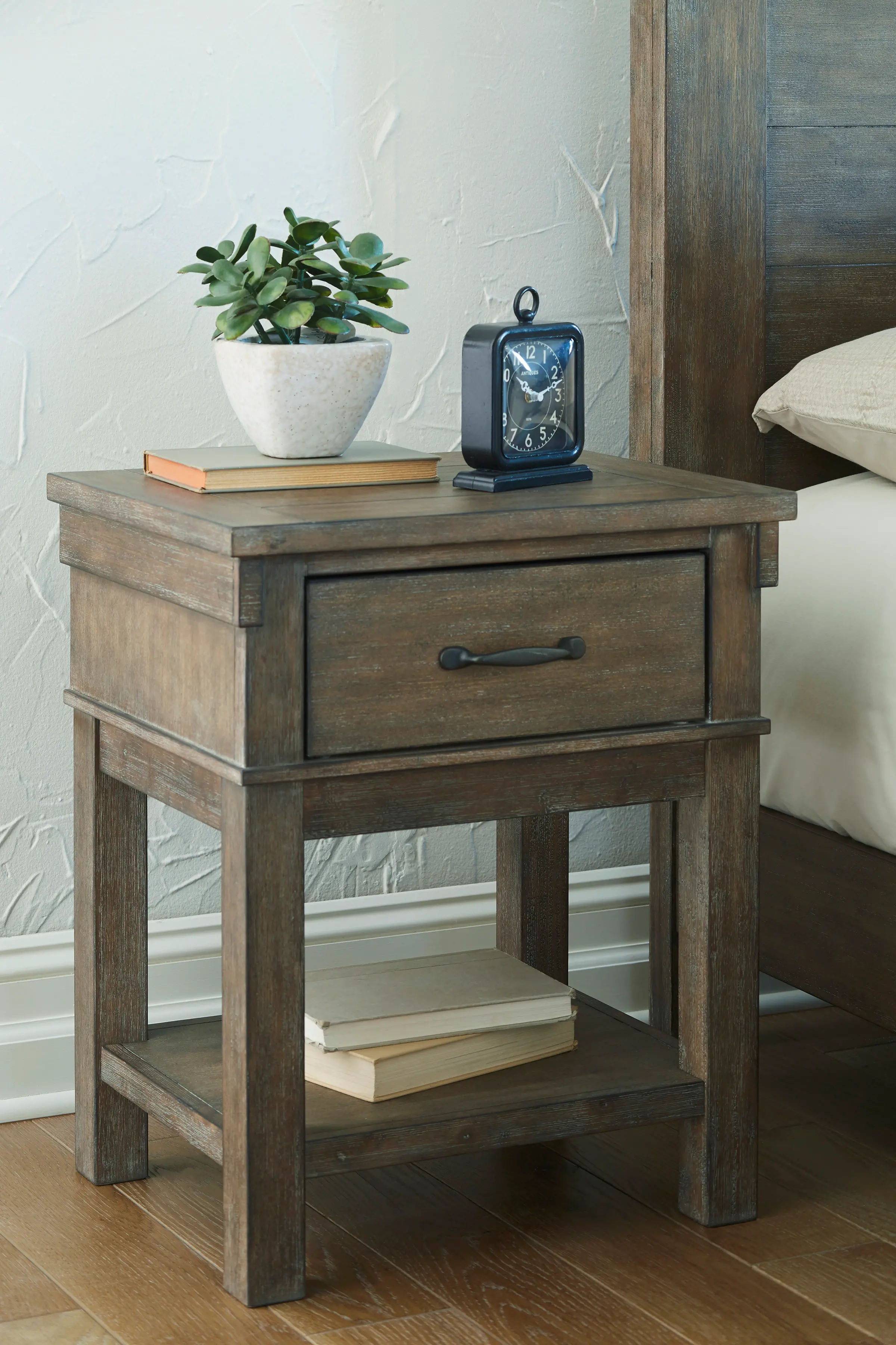 Ora Brown Nightstand