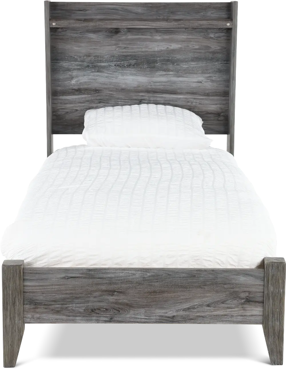 Twila Rustic Smoke Gray Twin Bed-1