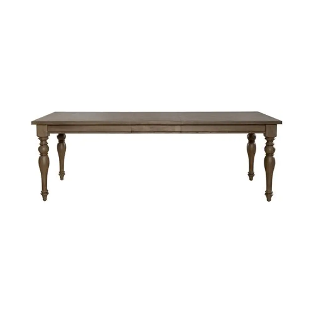 615-T4090 Americana Farmhouse Taupe Dining Room Table-1