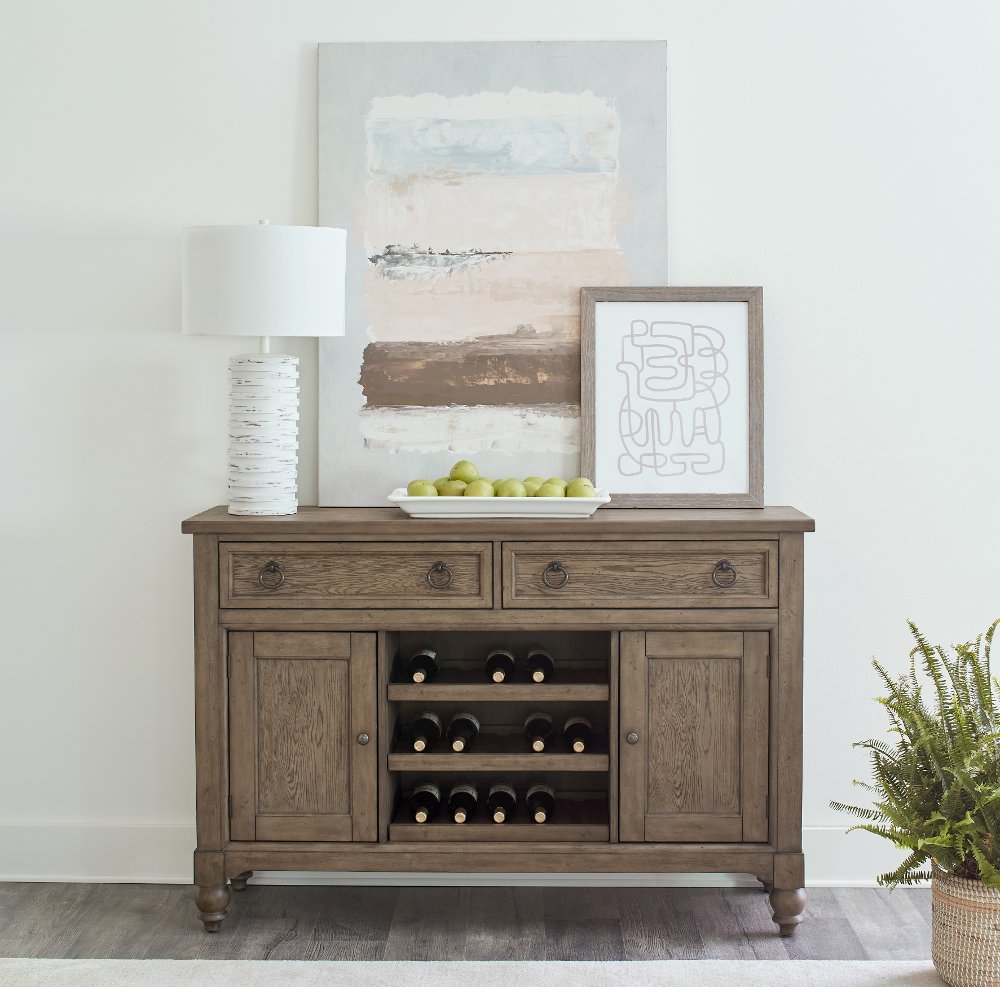 Americana Farmhouse Taupe Buffet