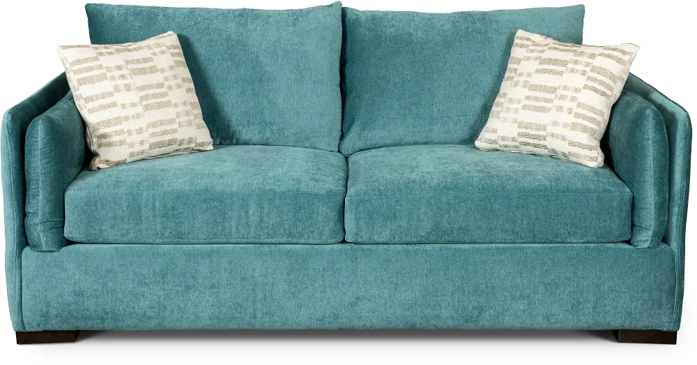 Ellyson Cerulean Blue Queen Sofa Bed-1