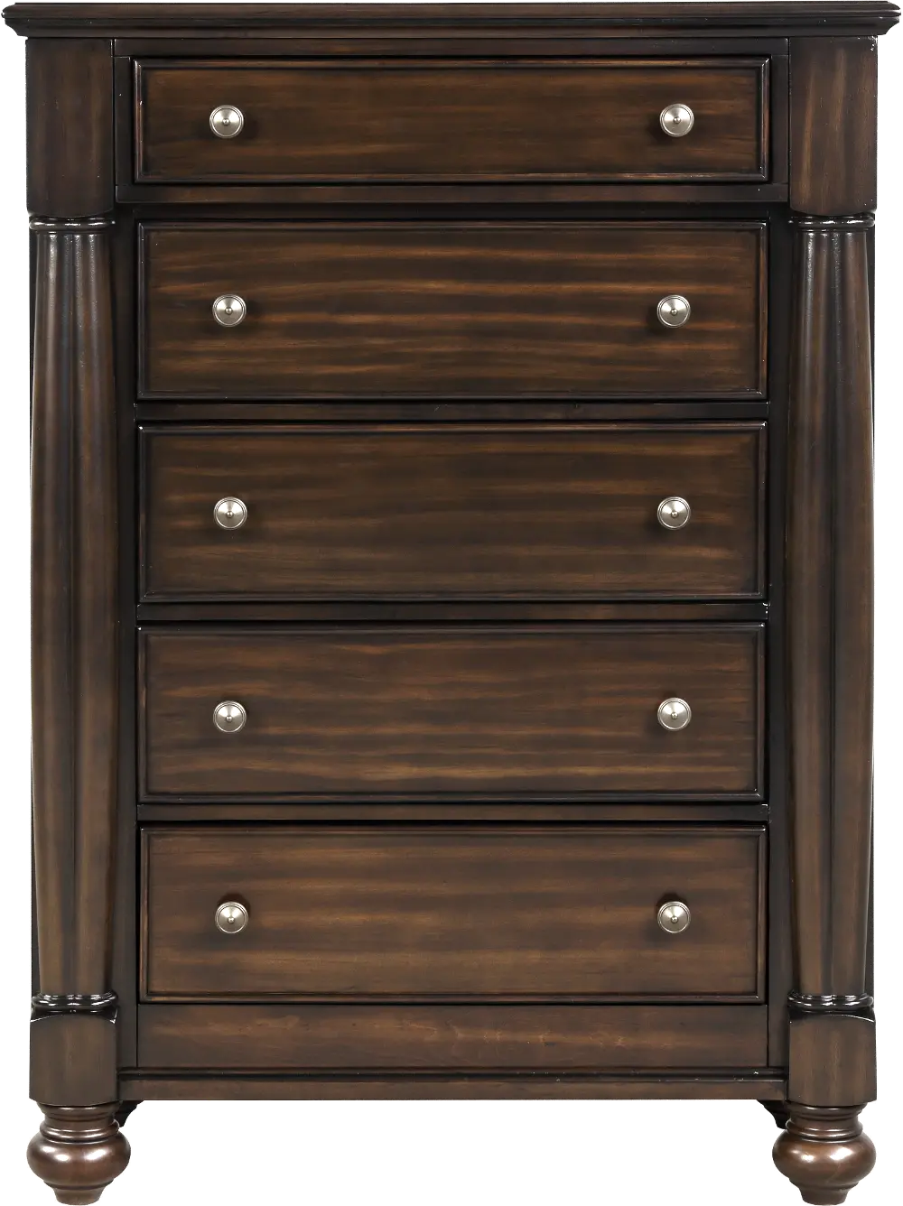 Harrison Cherry Brown Chest of Drawers-1