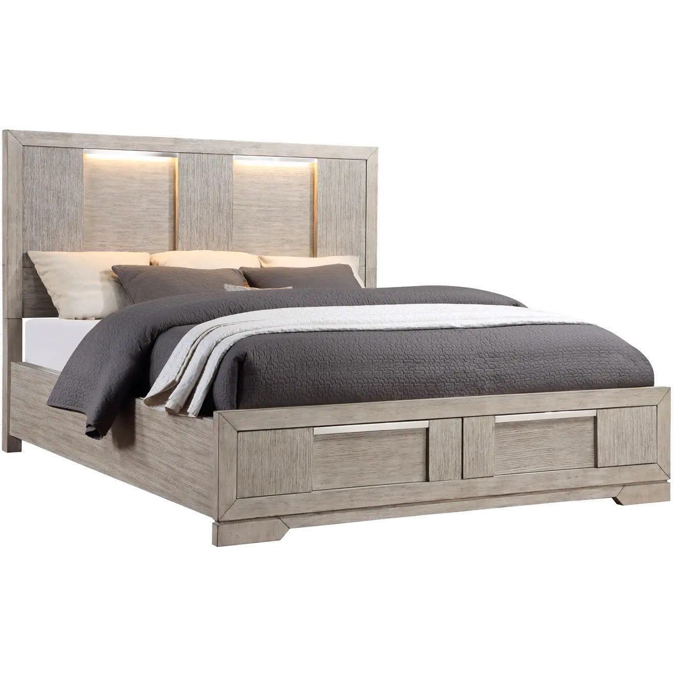 Devon Oak Queen Storage Bed-1